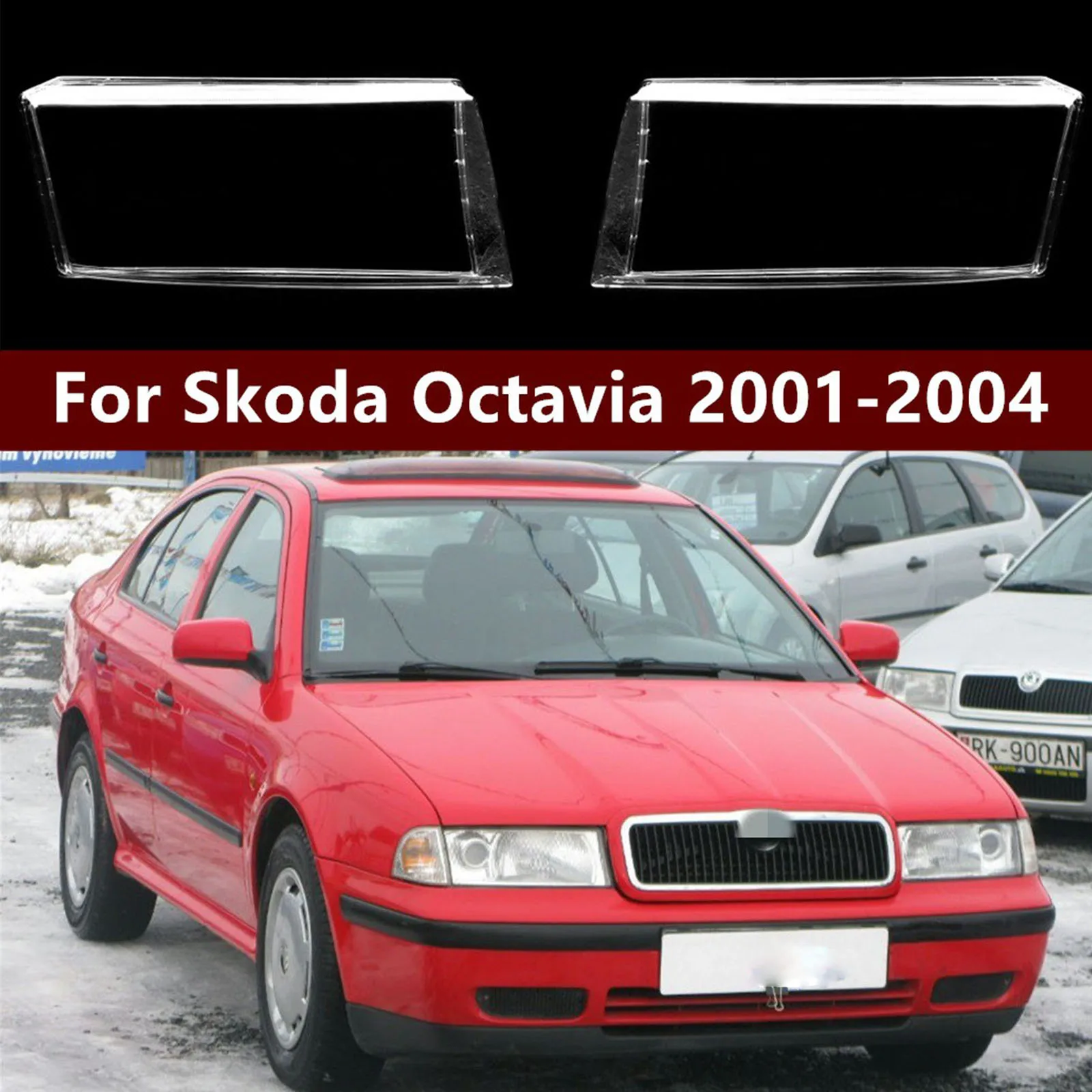

Для Skoda Octavia 2001-2004 передняя автомобильная фара, крышка объектива, крышка лампы, абажур, маска для фар, аксессуар