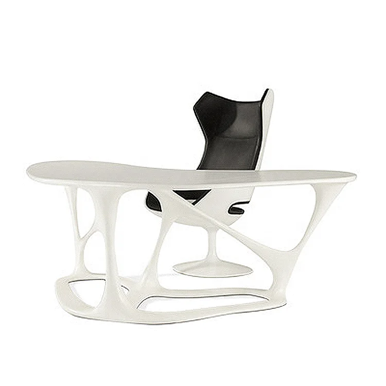 ✿q Commercial Fiberglass Modern Hollow Design Executive Table Staff Work Table Office Desk
