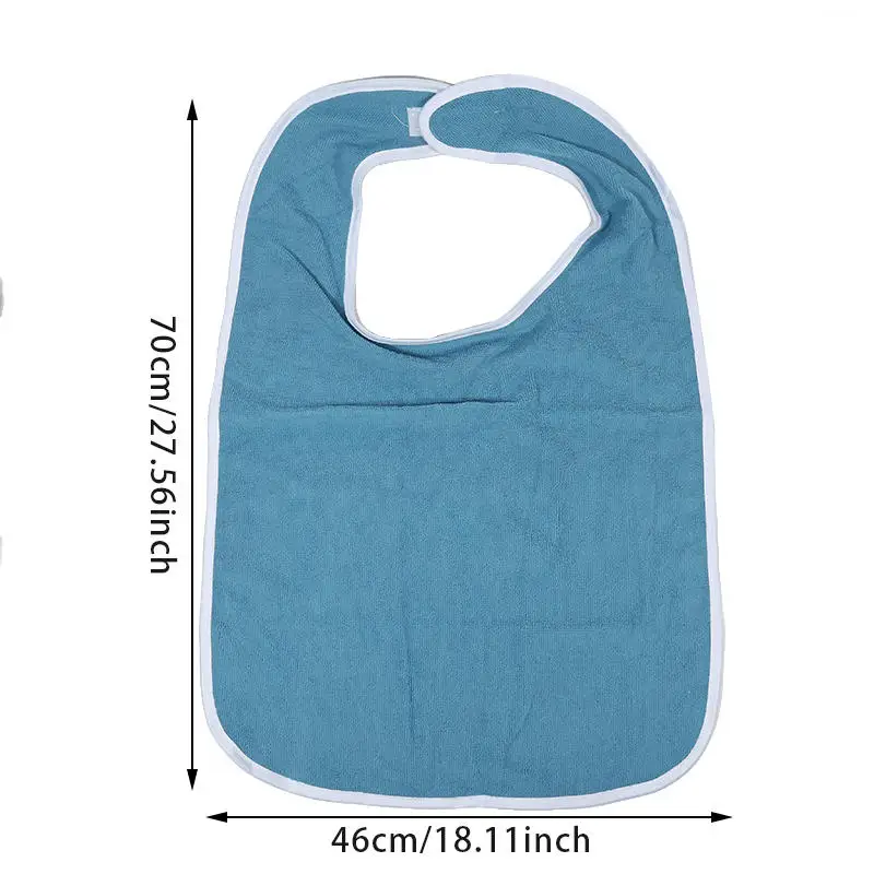 Lätzchen für Erwachsene, Schürze, Lätzchen für Männer und Frauen, geeignet für Senioren, schmutzabweisendes Diätetuch, wasserdichtes Lätzchen für die Essenszeit für Erwachsene – Detail 1