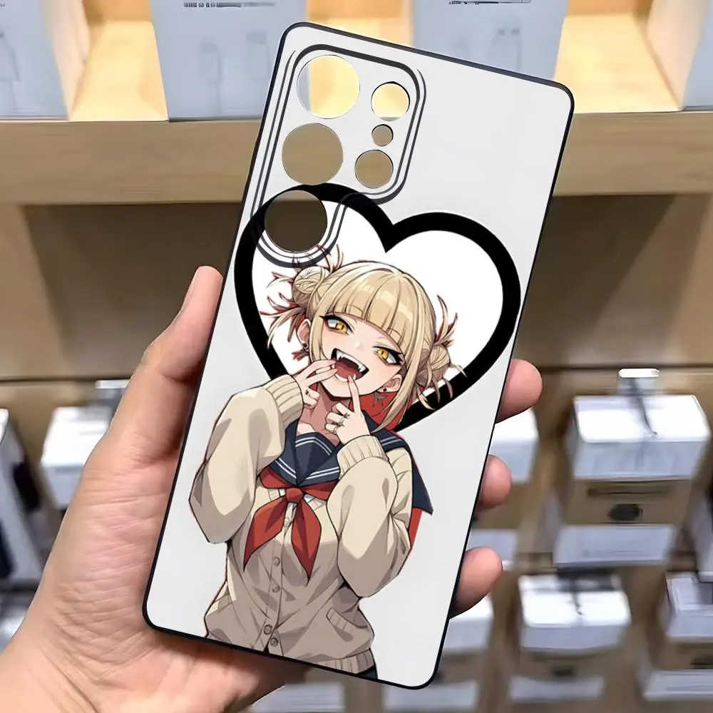 Anime Himiko Toga Cartoon Phone Case For Samsung S26 S25 S24 FE S23 S22 S21 Plus S20 Ultra Note20Ultra Black Soft Shell