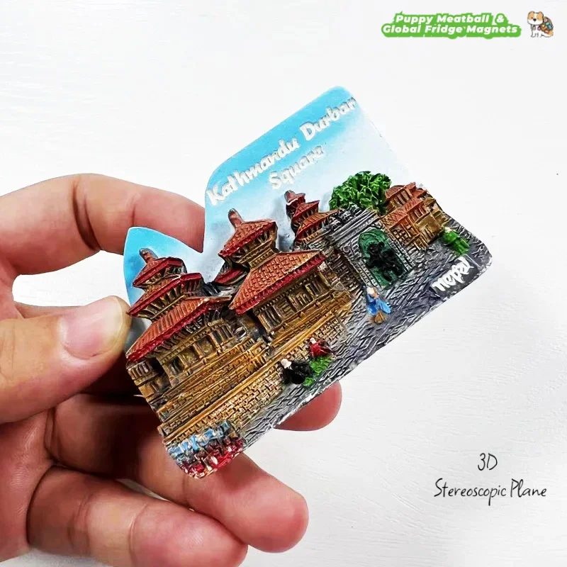 نيبال قصر كاتماندو العمارة الثقافية والإبداعية مغناطيس الثلاجة الإبداعية السفر تذكارية ديكور المنزل