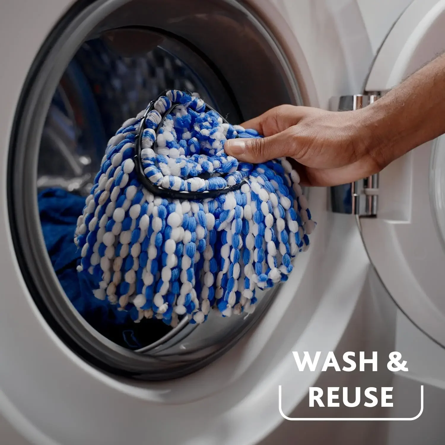 ممسحة RinseClean Spin الجديدة ونظام الدلو | تنظيف بالماء النظيف | يزيل 99% من البكتيريا، والتسليم السريع #5