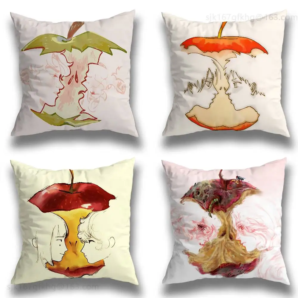 

Funny Apple Art Pillow Case Pillow Case Living Room Sofa Cushion Cover Suitable For Home Bedroom Room Decoration