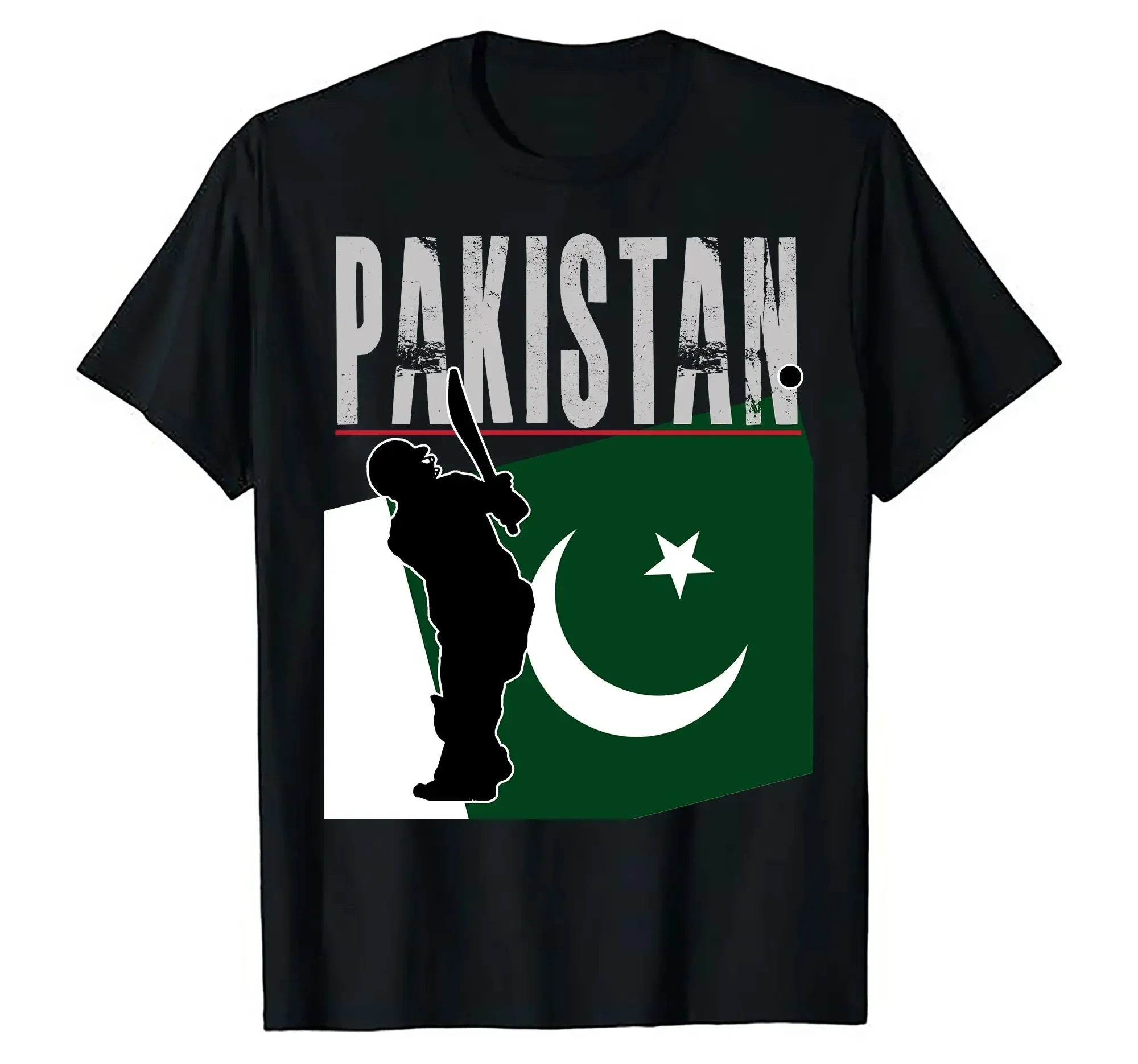 Pakistan Flag Cricket Player And For Fielders Bowlers Bats Men Supporter Top T Shirt