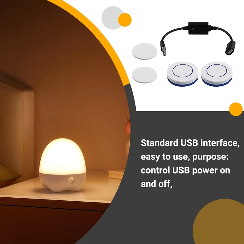 24-Hour Delivery DC 5V Wireless RF Remote Control Switch Driver Power On OFF For USB LED Light Strip Reading Lamp Light Fan Togg