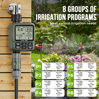 YIERYI Smart Water Timer for Garden Automatic Hose Timer with Rain Sensor Irrigation Controller for Lawn Drip System