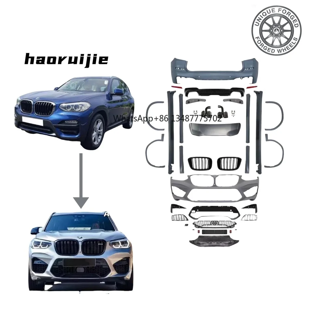 New style Hot Sale Conversion Body Kit for BMW X3 G01 G08 2018-2021 Upgrade to X3M Pre-LCI Facelift Kit G01 Tuning Body Kit Car