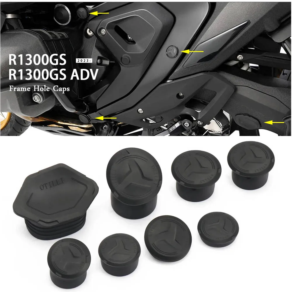 

New R1300GS 2023-2025 Frame Hole Cover Caps Plug Decorative Frame Cap Set Motorcycle For BMW R 1300 GS Adventure GS1300 R1300 GS