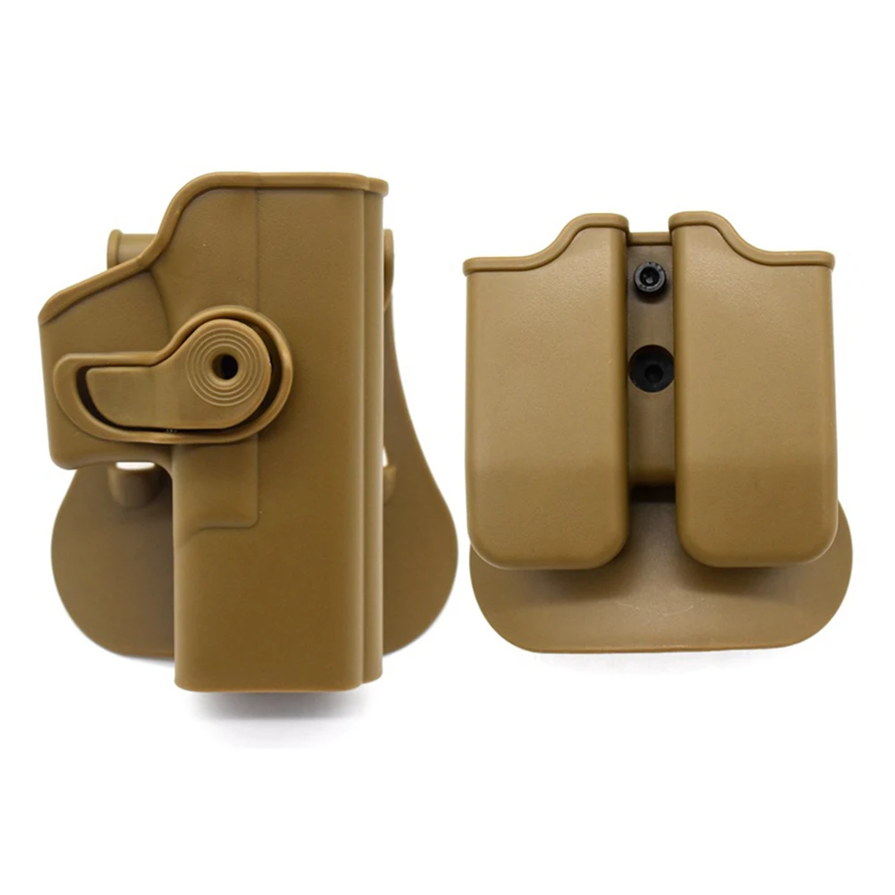 Gun Holster for Glock 17 Gen 1-4,Waist Case,Tactical Hunting Pistol Holster Right hand Quick Unlock