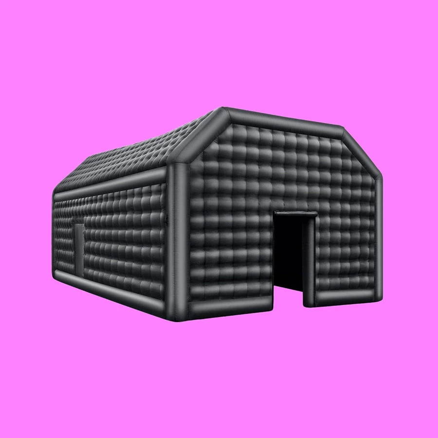 Large Black Inflatable Nightclub Cube Tent Waterproof Air Tent for Outdoor Disco Wedding Party Rental Business
