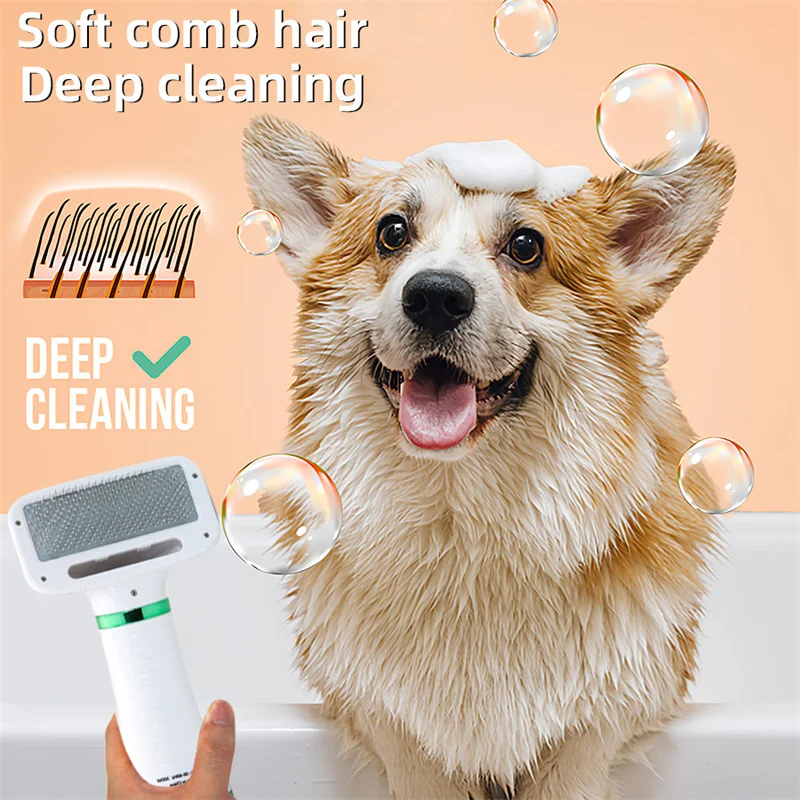 2 in 1 Pet Dog Grooming Hair Dryer for Cats Dogs Comb Brush Hair Removal Portable Dog Blower Professional Pet Furry Drying Brush