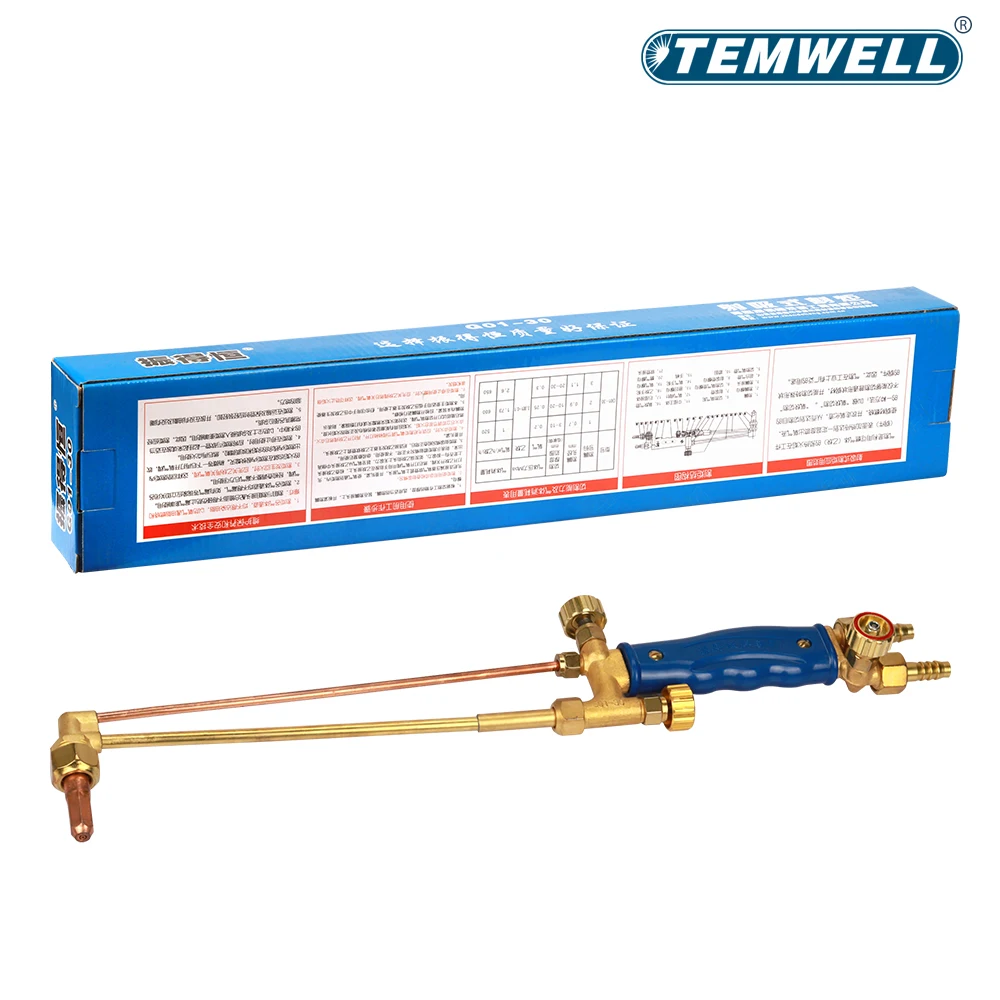 Copper Suction Cutting Torch G01-30 Oxygen Acetylene Gas Cutter Torch Aluminum Valve Knob