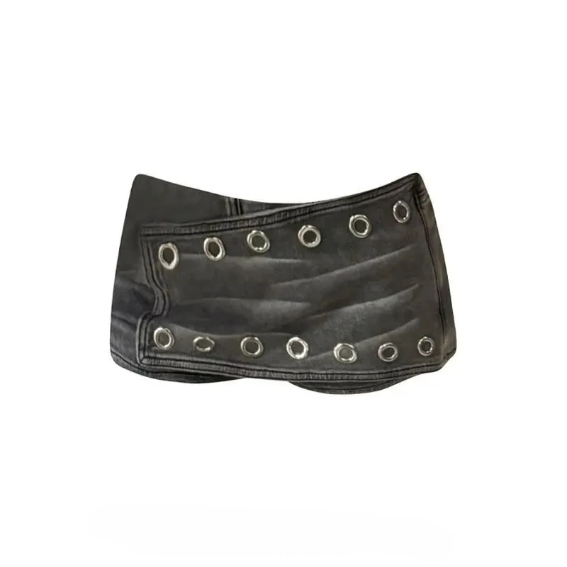 

Y2K Sexy Slim Fit Retro Patchwork Women Vintage Skirts 2025 Summer Casual Punk Hotsweet High Waist Mini Denim Short Skirt