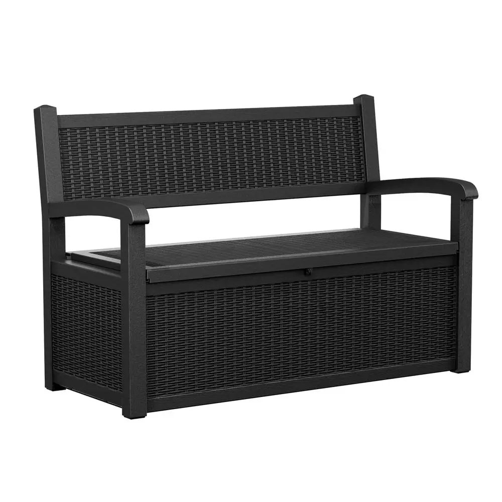 

Gallon Outdoor Storage Bench Deck Box Waterproof Lockable,Outdoor Storage Furniture for Patio,Garden and Porch,Tools and Cushio