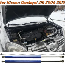 Puntales de capó para Nissan Qashqai J10 2006-2013, resortes de Gas modificados, soportes de elevación, amortiguadores, cantidad (2)