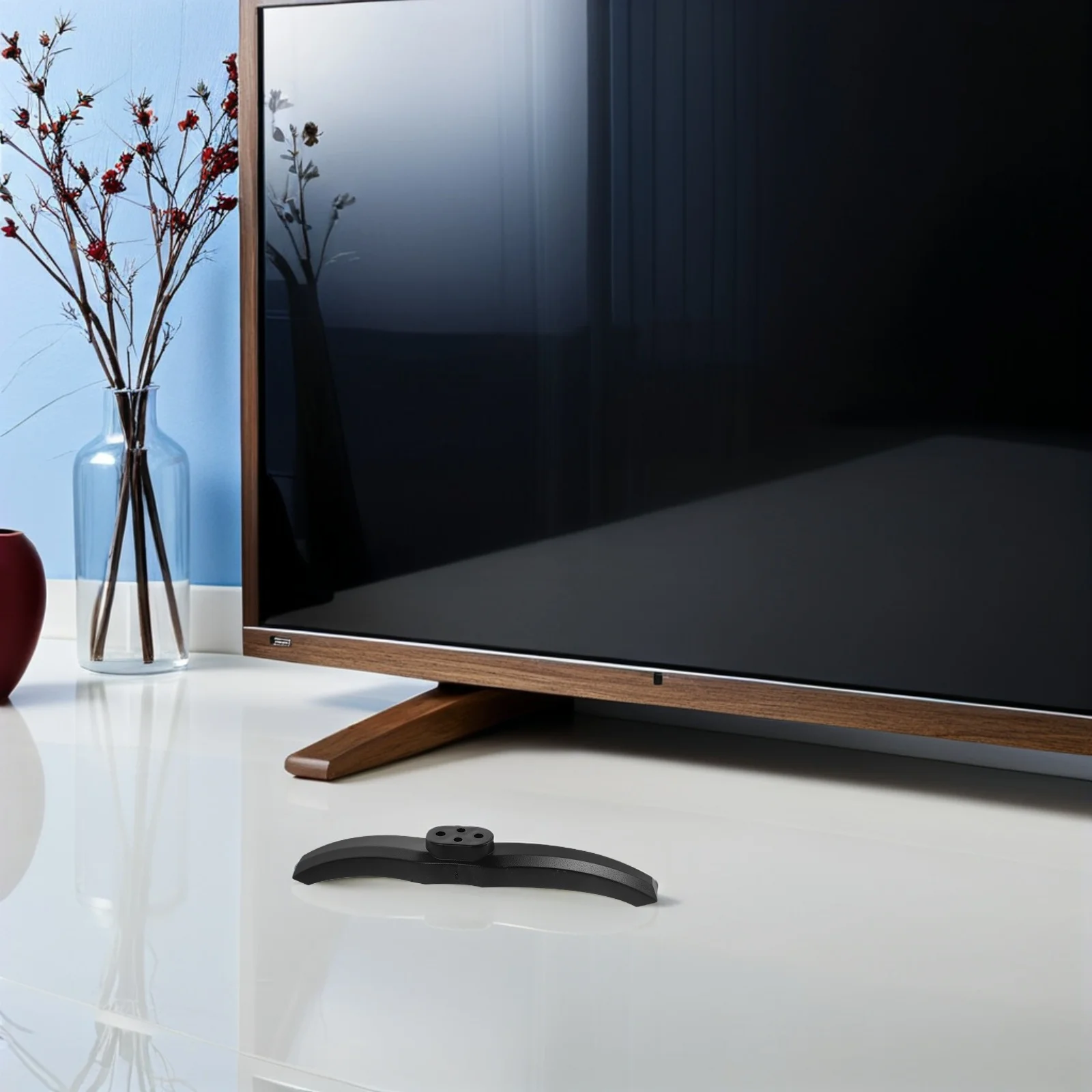 

1 Pair Pedestal Riser Legs 32Inch 43Inch Tabletop Television Base Support Stand Anti-Slip Modern Style Replacement Legs