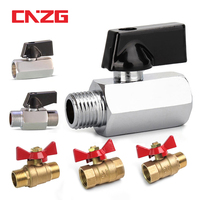 Brass Ball Valve Air Compressor Water Gas Oil Shut Off Valve 1/8\