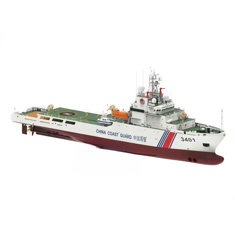 1/120 RC China Coast Guard Ship Model Kit Remote Control Finished Ship Model Coast Frigate Model Maritime Law Enforcement Ship