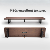 M30s Modular Monitor Stand Premium Solid Wood Desktop Organizer Space-Saving Computer Tables Modern Workstation Organizer