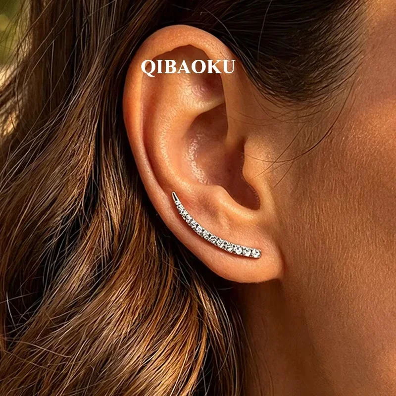 NASIA Trendy Test Passed Moissanite Smile Stud Earrings for Women Wedding 100% S925 Silver Sparking Party Bridal Jewelry 2026