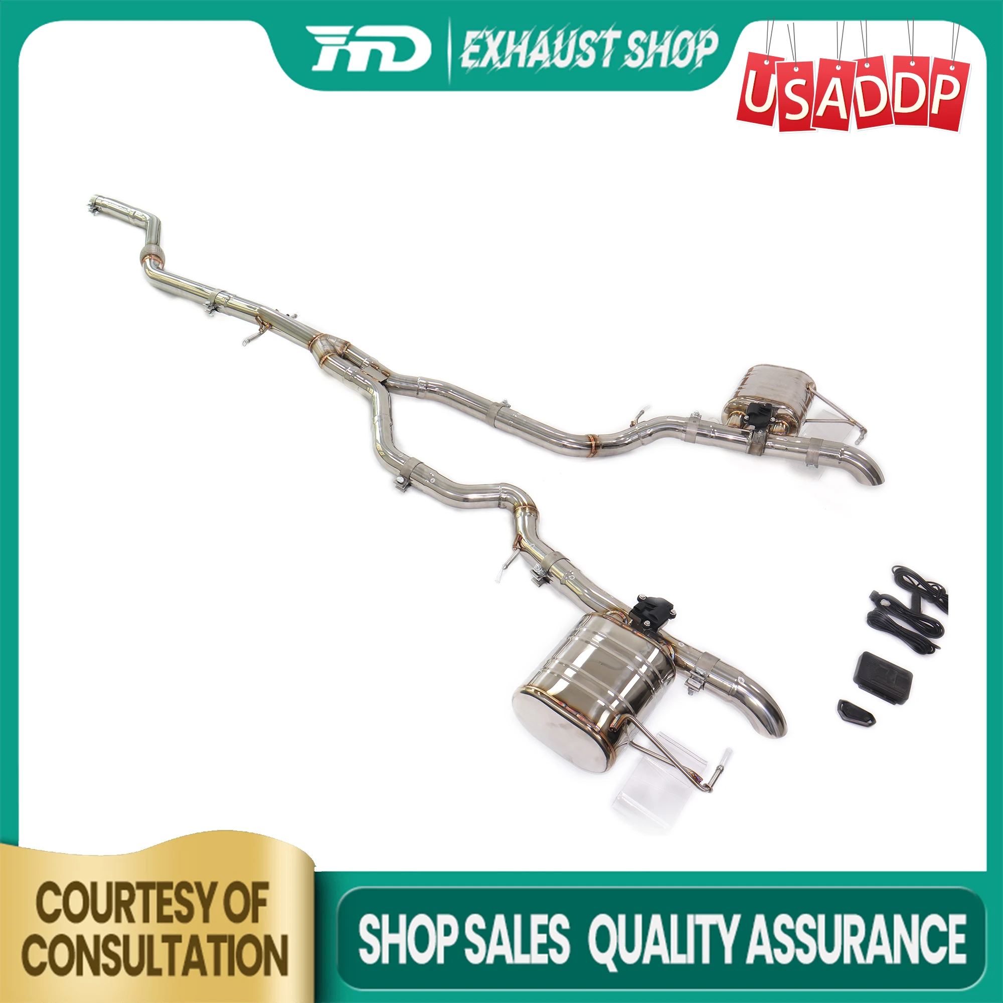 

﻿ Exhaust for Range Rover Velar 2.0T Stainless steel Replacement installation Electronic valve Muffler High quality Catback