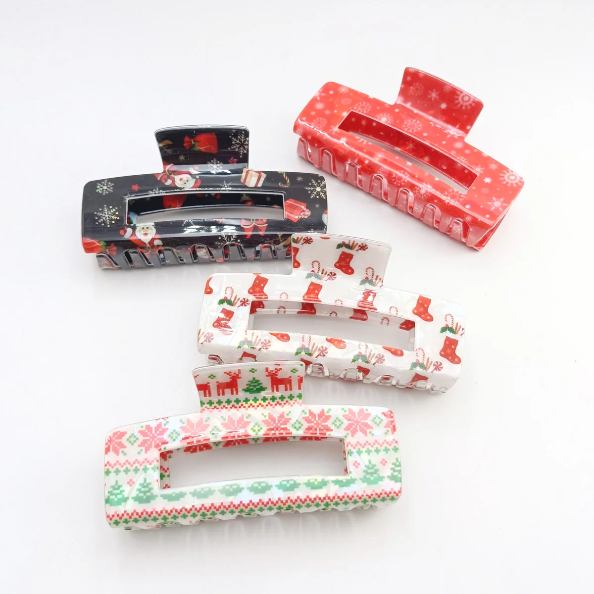 

4 шт., нескользящие квадратные матовые пластиковые заколки для волос для женщин и девочек, заколка для головных уборов, модные украшения, аксессуары