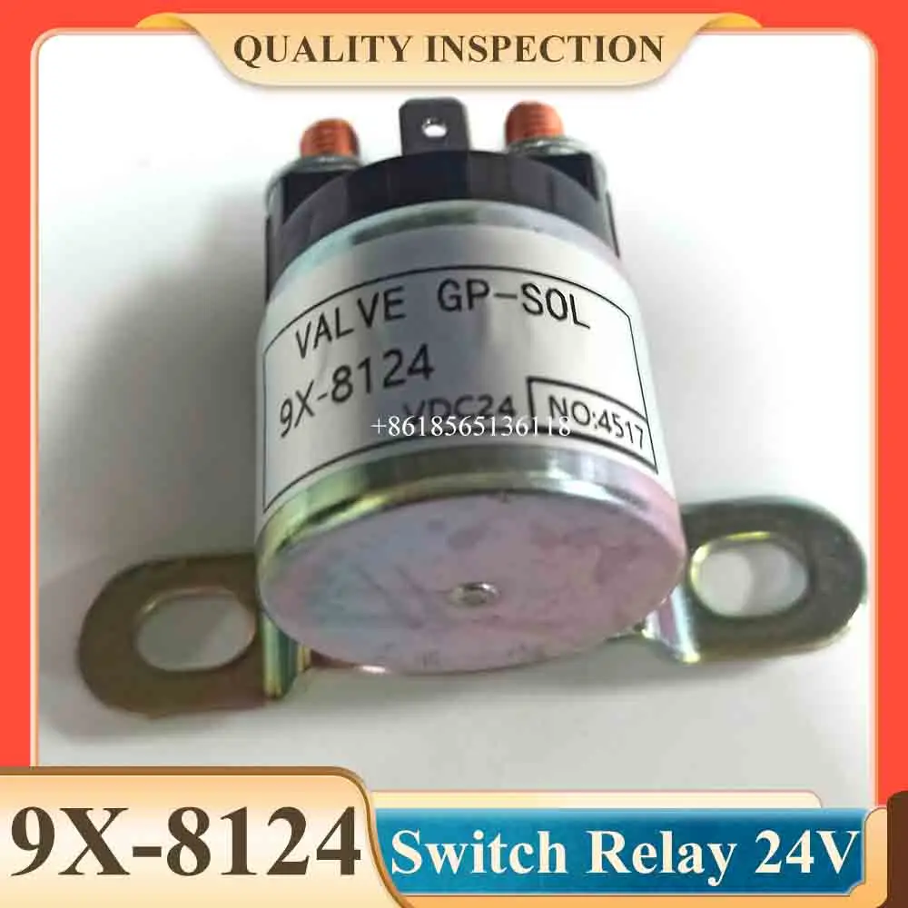 E320/320B/320C/312/312C/330 Preheating Relay 9X-8124 9X8124 Excavator Switch Relay 24V