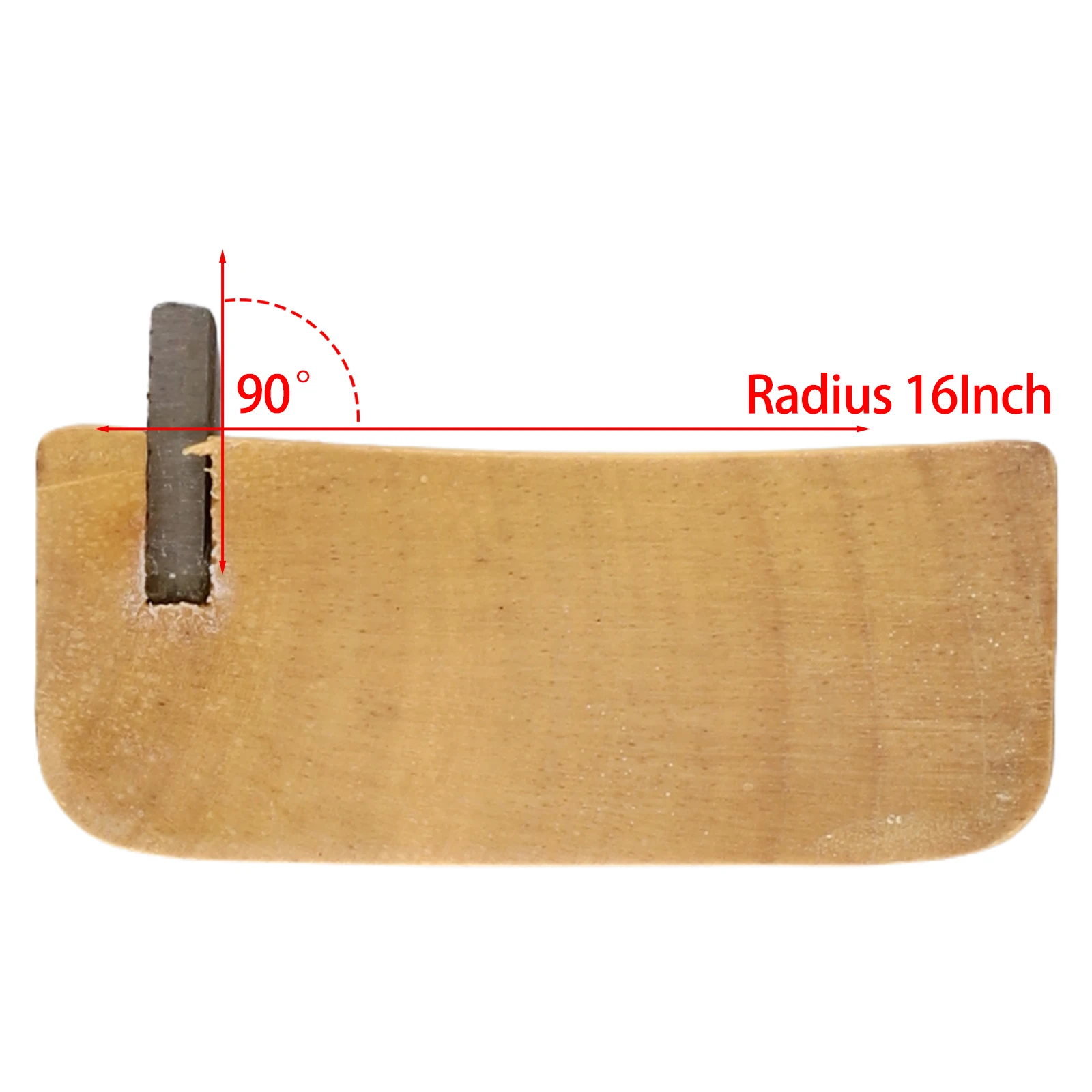 Luthier's Choice Wood Guitar Fret Beveling File with Precision Angled Edges for Optimal Performance in Neck Finishing