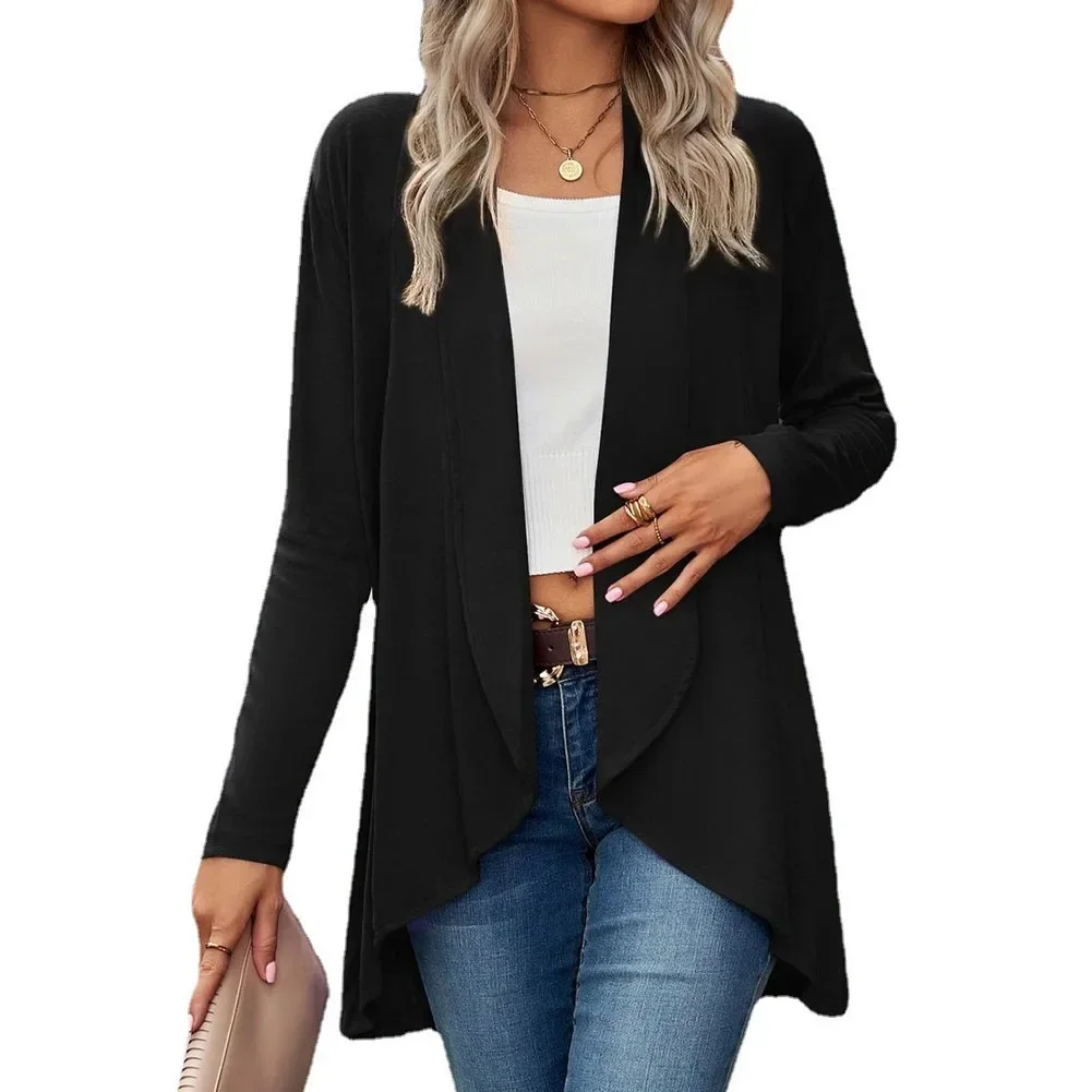 

Affordable Cardigan Women Casual Coats Casual Coverup Long Sleeve Solid Open Front Spring Jackets Tops Cardigans