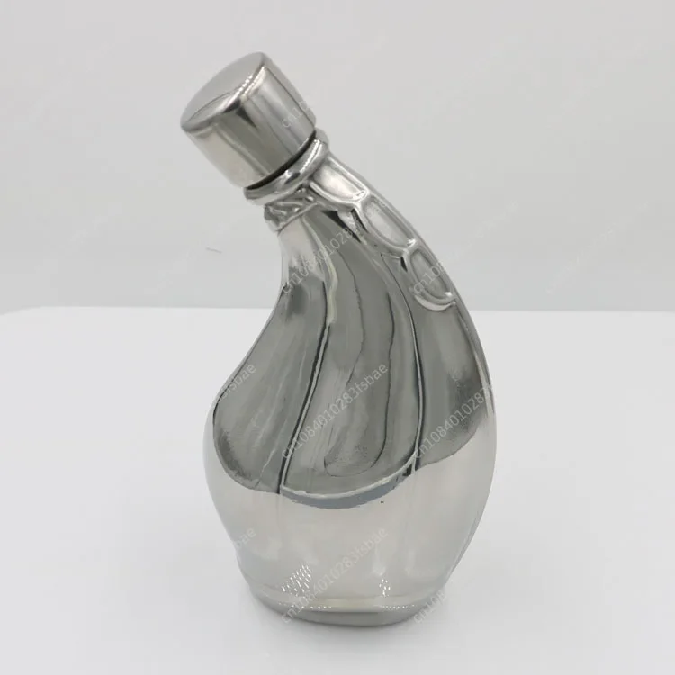 304 Stainless Steel Wine Jug 10 Ounces Inner Mongolia Wine Bag Thickened Creative Gourd Horn Wine Bottle Factory