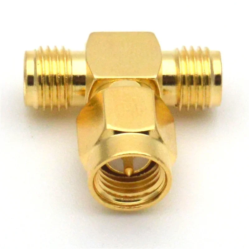 5PCS/10PCS SMA T Connector, 1 to 2 RF Splitter, Low VSWR ≤1.35, 6GHz 50 Ohm for WiFi Module Test Equipment
