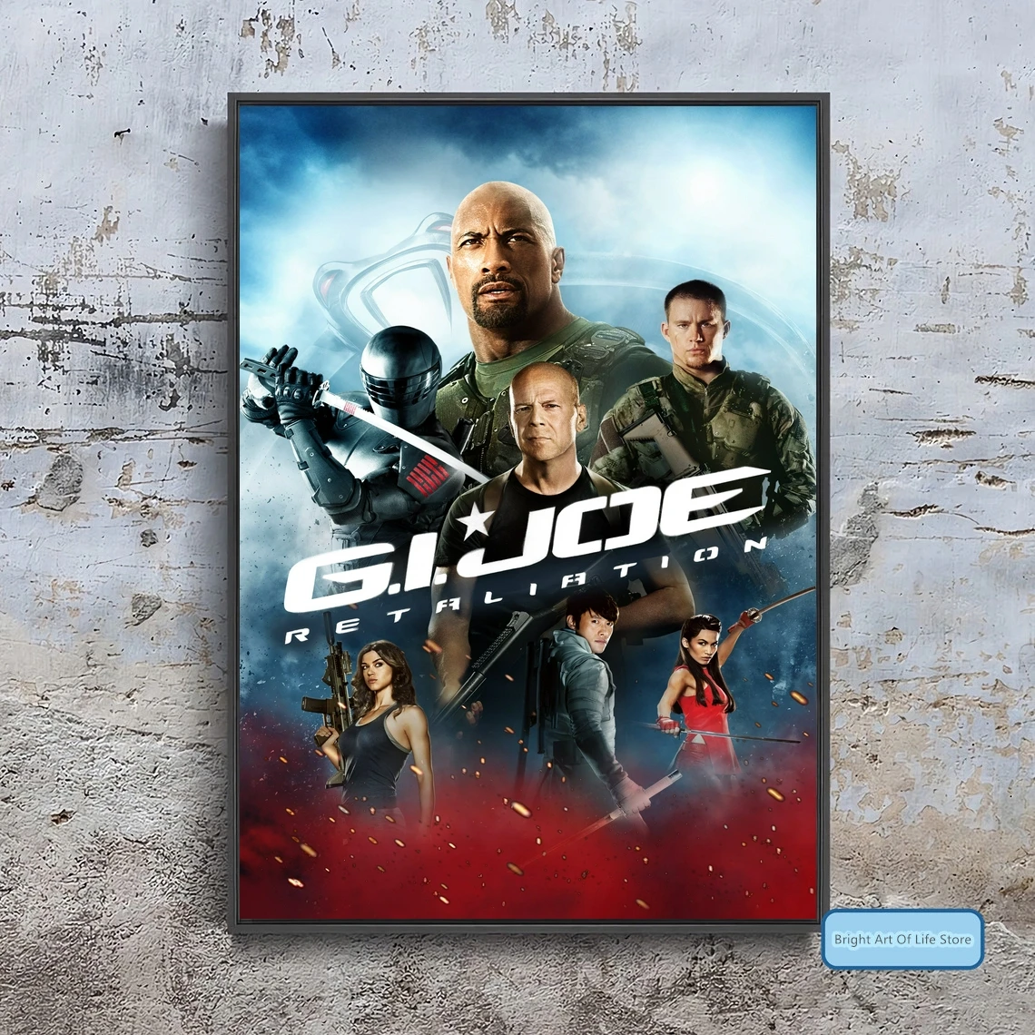 

G.I. Joe Retaliation (2013) Movie Poster Cover Photo Canvas Print Wall Art Home Decor (Unframed)