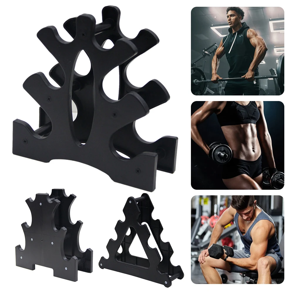 Weight Storage Organizer 3 Tier Dumbbell Rack Stand Only Small Weight Rack for Dumbbells for Home Gym Workout - Image 2