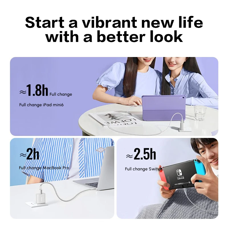 UGREEN USB-C to USB-C PD Fast Charging Silicone Braided Cable 3A 60W Type C Cable 1.5m