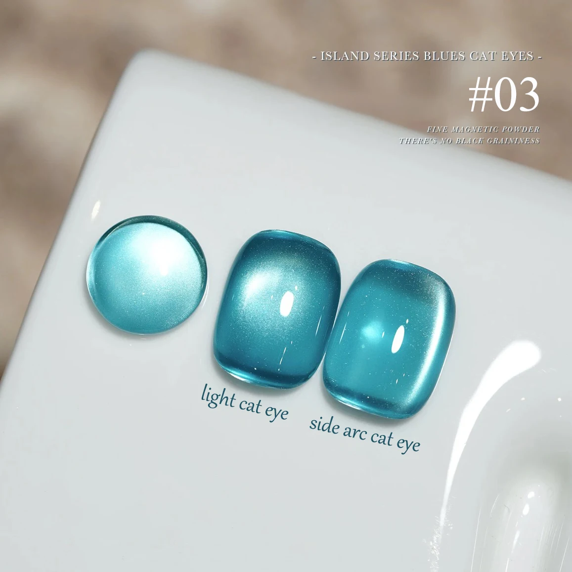 ZH 1-16 szt. Island Blue Series Cat Eye Żelowy Lakier do Paznokci Klej 2025 Nowa Letnia Flash Żarówka Cat Eye Lakier do Paznokci Zdobienie Paznokci Akcesoria do Paznokci