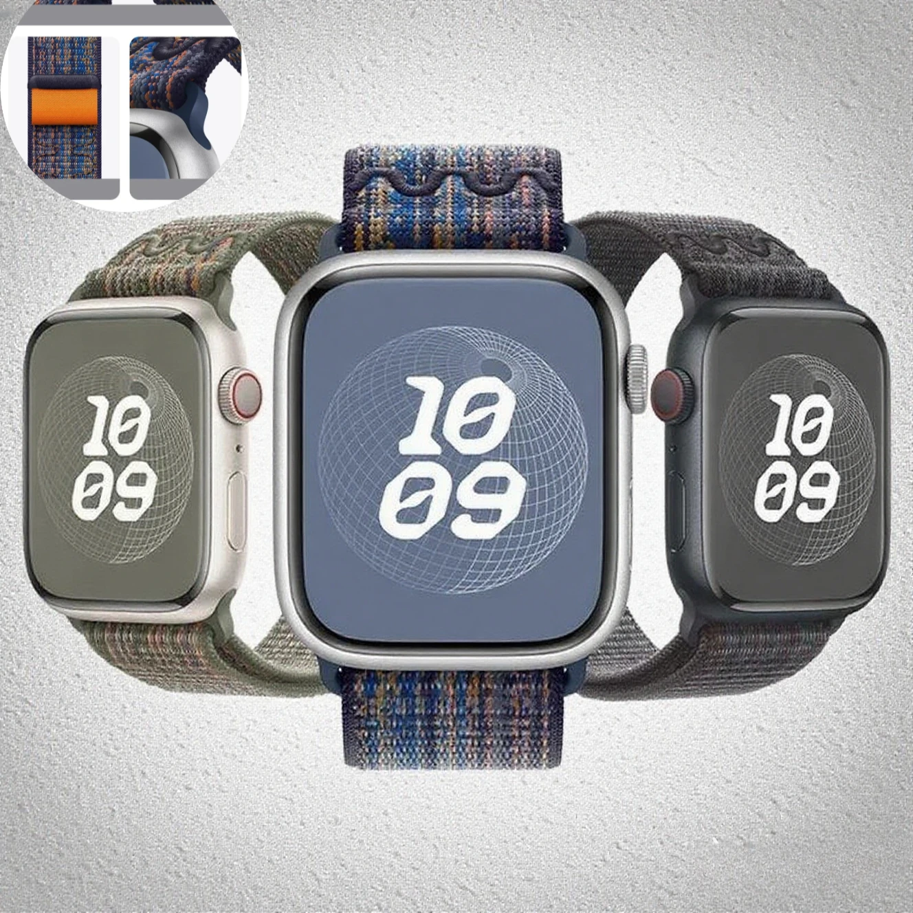 Tali Jam Tangan Sport Loop Nylon untuk Apple Watch 49mm 45mm 44mm Gelang Anyaman iWatch S10 9 8 7 6 5 4 3 se2 Ultra 2 46mm 41mm 42mm