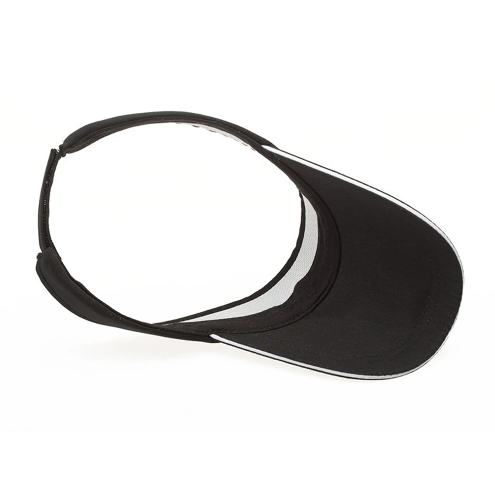 

Adjustable Sports Sun Hat Lightweight Visor Cap Durable Comfort UV Protection Summer Outdoor Men Women Black Sticky Strap