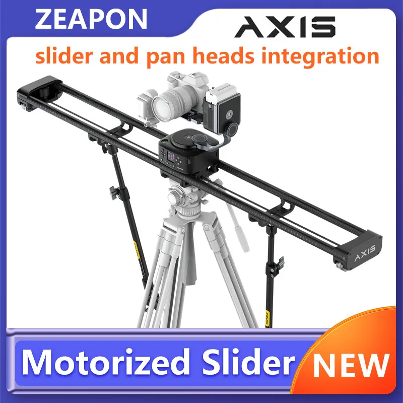 Zeapon AXIS Multi-axis Motorized Camera Slider AXIS 80Pro 100Pro 120Pro Carbon Fiber Electric Track LCD Screen 360° Photography