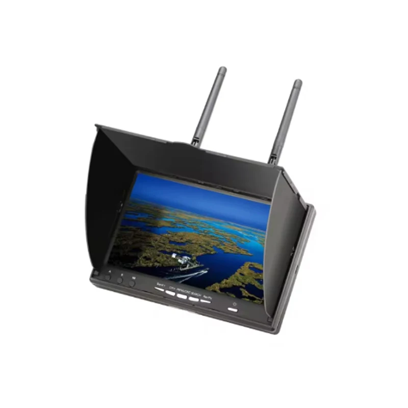 

ЖК-экран 7 дюймов FPV LCD5802S LCD5802D, 5802 дюйма, 800*480, 5,8 ГГц, 40 каналов, со встроенным видеорегистратором, для FPV мультикоптера