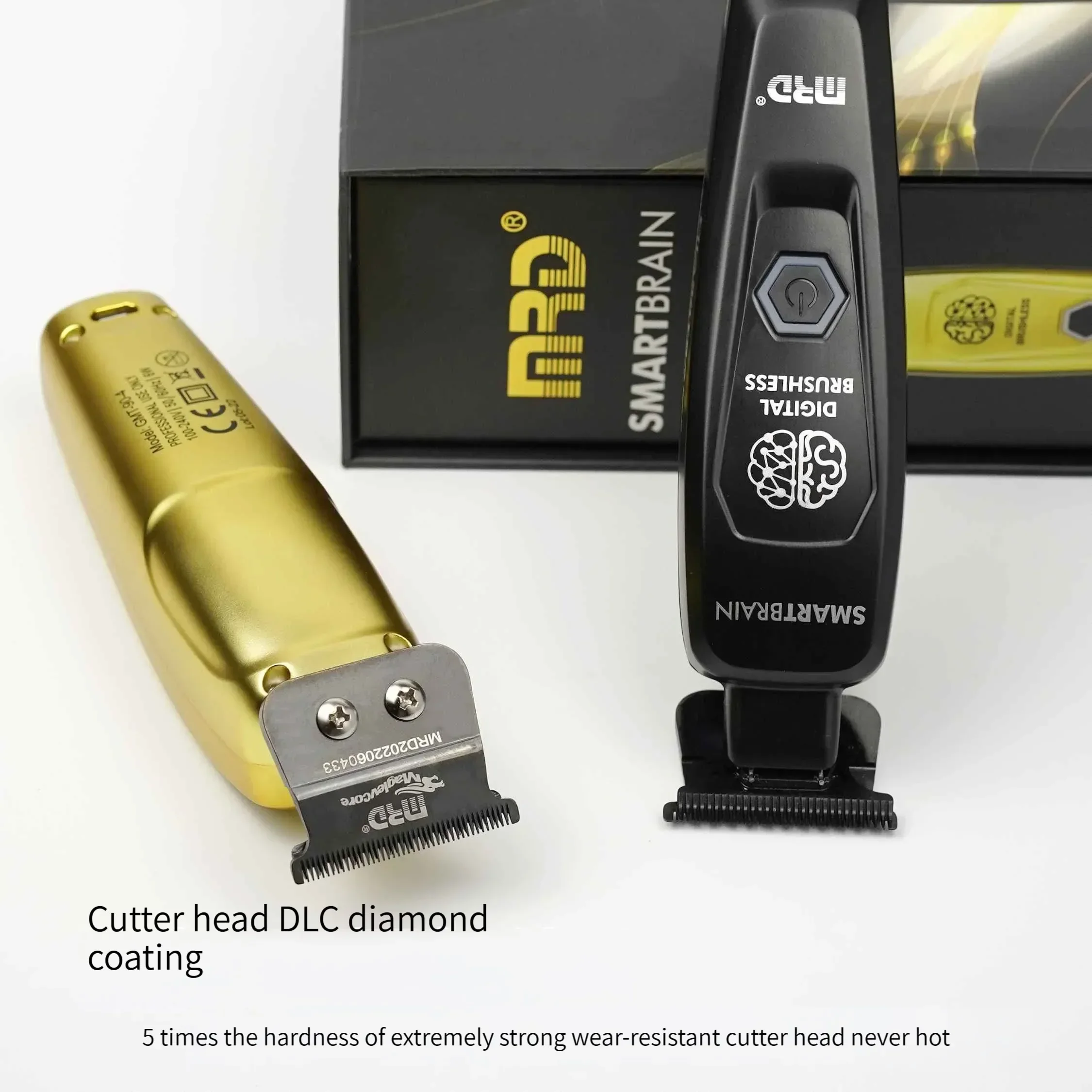 MRD GMT90-4 المهنية مقص الشعر المتقلب الرجال مقص الشعر اللاسلكي الحلاق نحت المقص صالون 7200 R/دقيقة المحرك