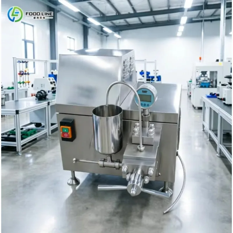 Customized  High Shear Homogenizer Emulsifier, Ultrasonic Sonicator Liquid Processor for Milk Cosmetic Paint Laboratory
