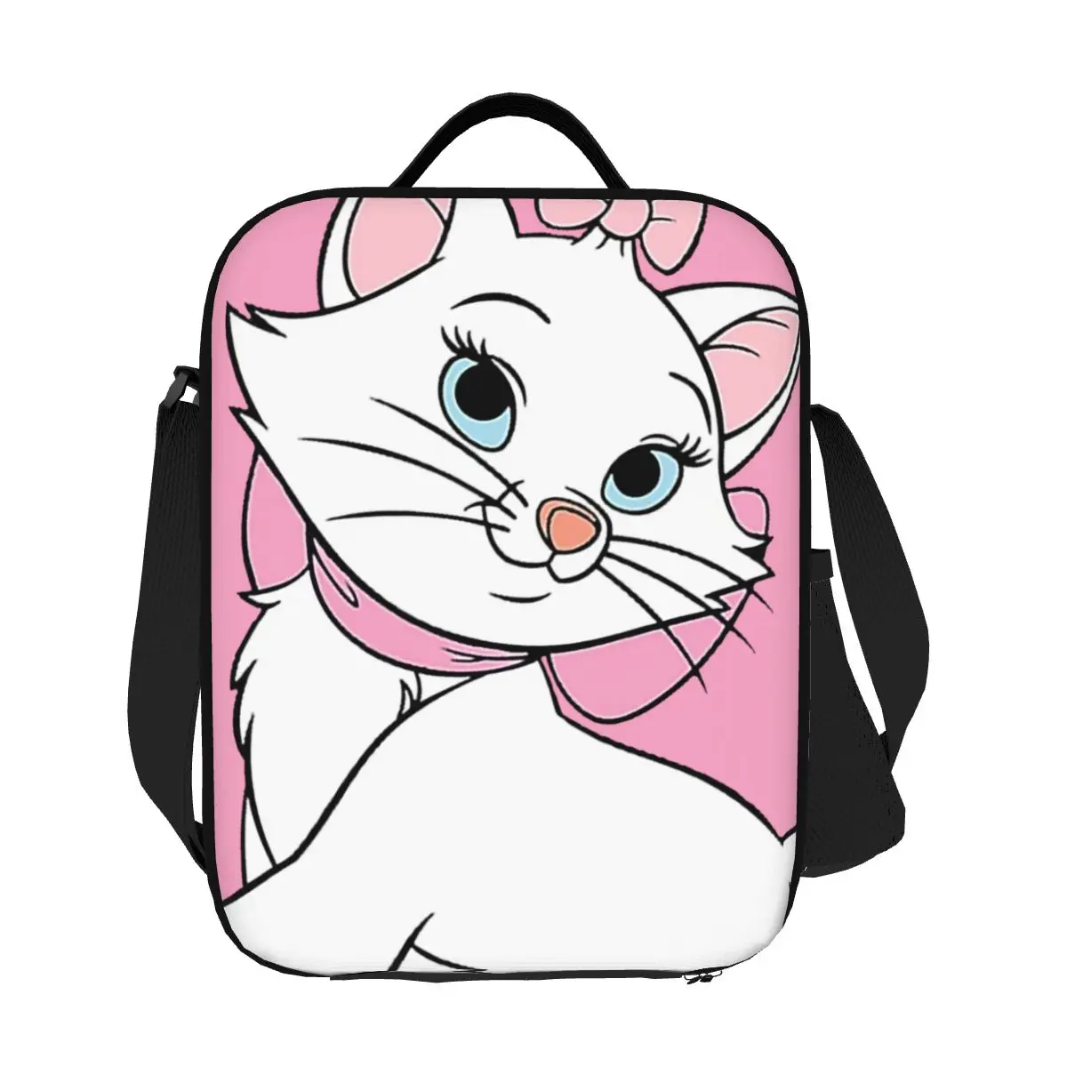 Custom Marie Cat The Aristocats Lunch Bag Women Warm Cooler Insulated Lunch Boxes for Kids School Children