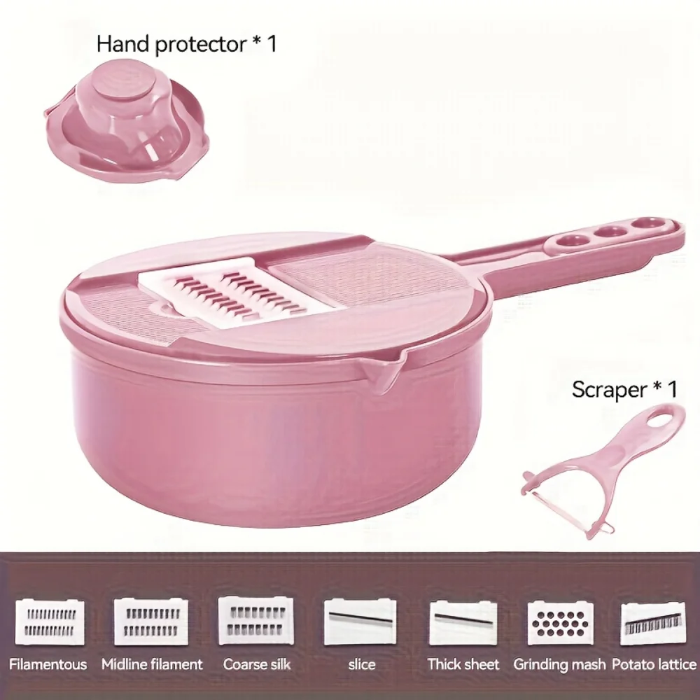 12In1 Kitchen Vegetable Chopper Manually Cut Shred Slicer Radish Grater Vegetable Cutter for Hotel Commercial Kitchen Accessory image 5