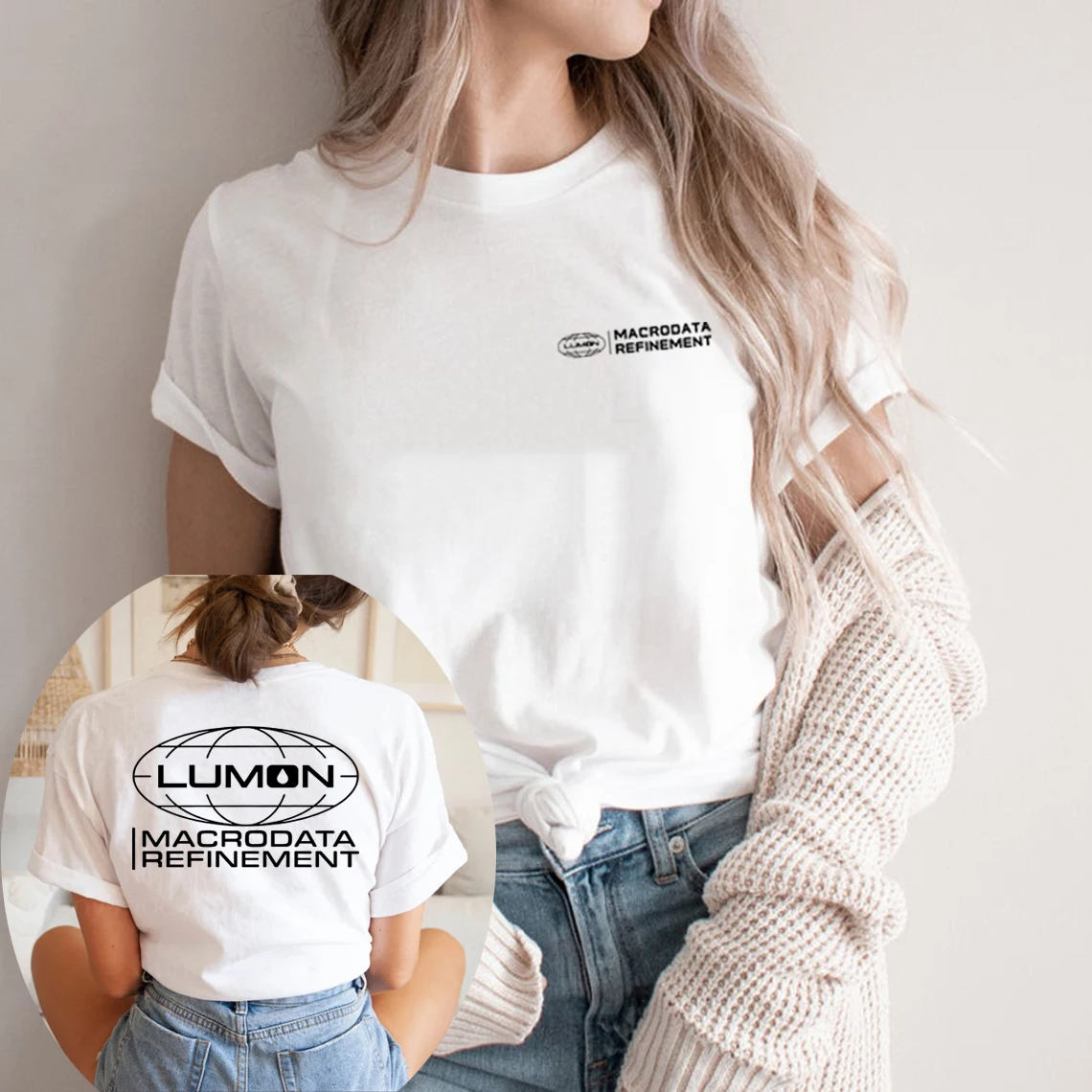 لومون ماكروداتا صقل قطع تي شيرت قطع البرنامج التلفزيوني قميص الرجال النساء قصيرة الأكمام تي شيرت Dieter Eagan قمم تي شيرت