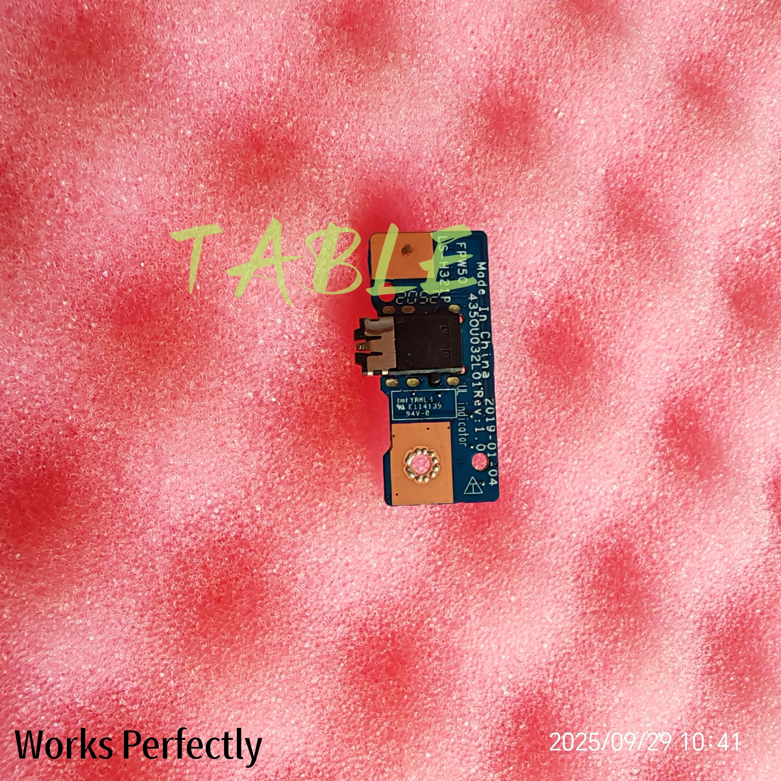 

For HP 15-DW 15S-DU 15S-DY Audio Small Board Audio Interface Sound Card Board LS-H321P