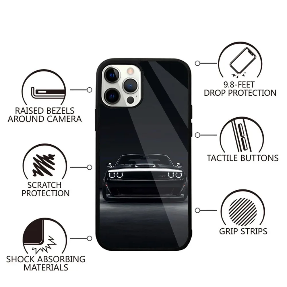 CAR D-Dodge C-Challenger S-SRT Phone Case For iPhone 16,15,14,13,12,11,Plus,Pro,Max,Mini Magsafe Magnetic Wireless Charging image 4