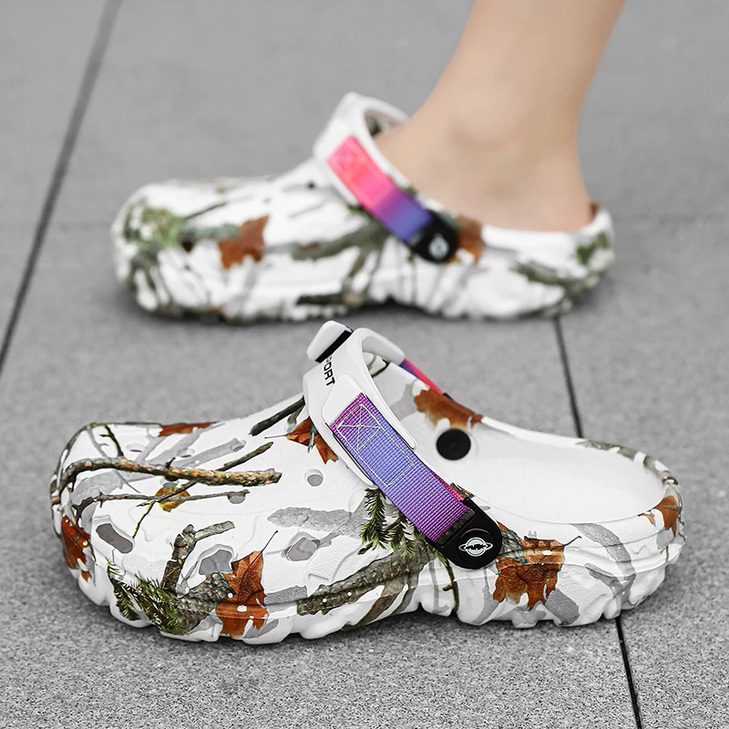 Men's Casual Beach Sandals With Comfortable Low Heels Lightweight_voghion.com