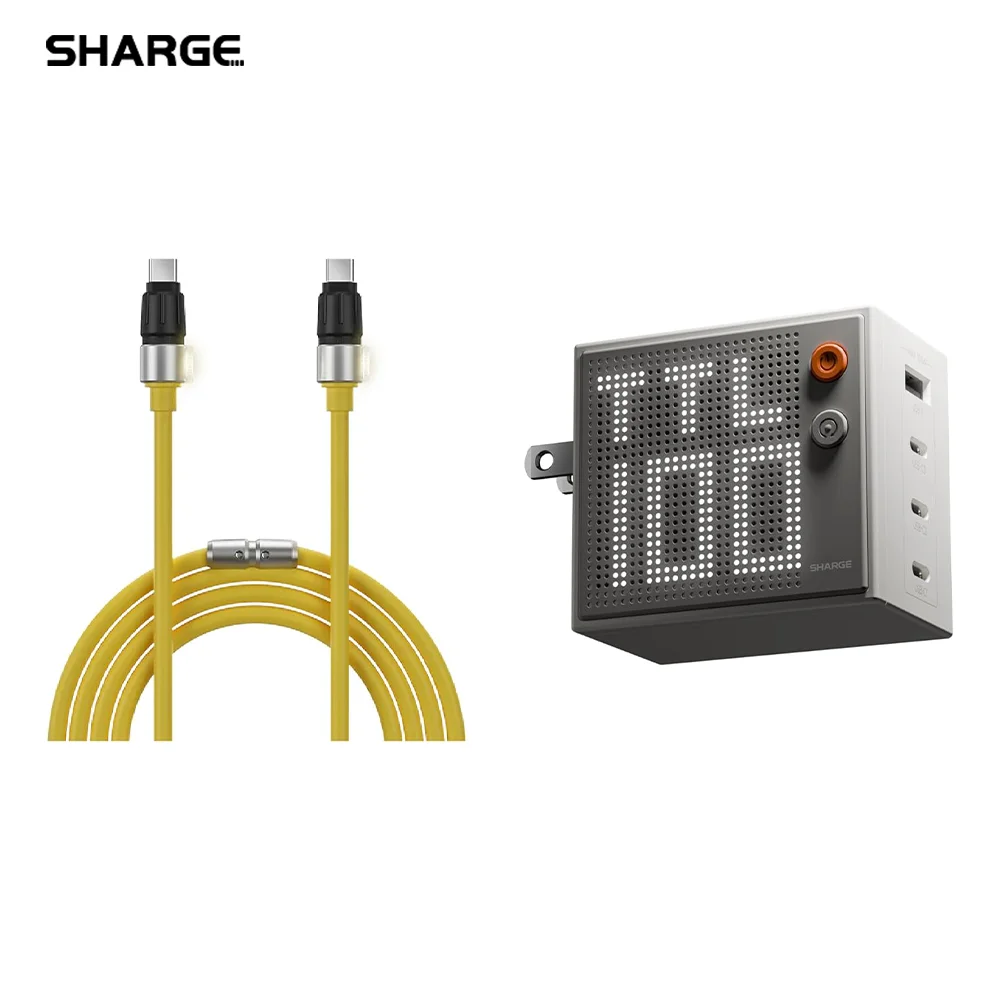 

SHARGE Pixel 140W Laptop Charger and USB C Cable Bundle Pixel 100W+ Phantom C to C Cable