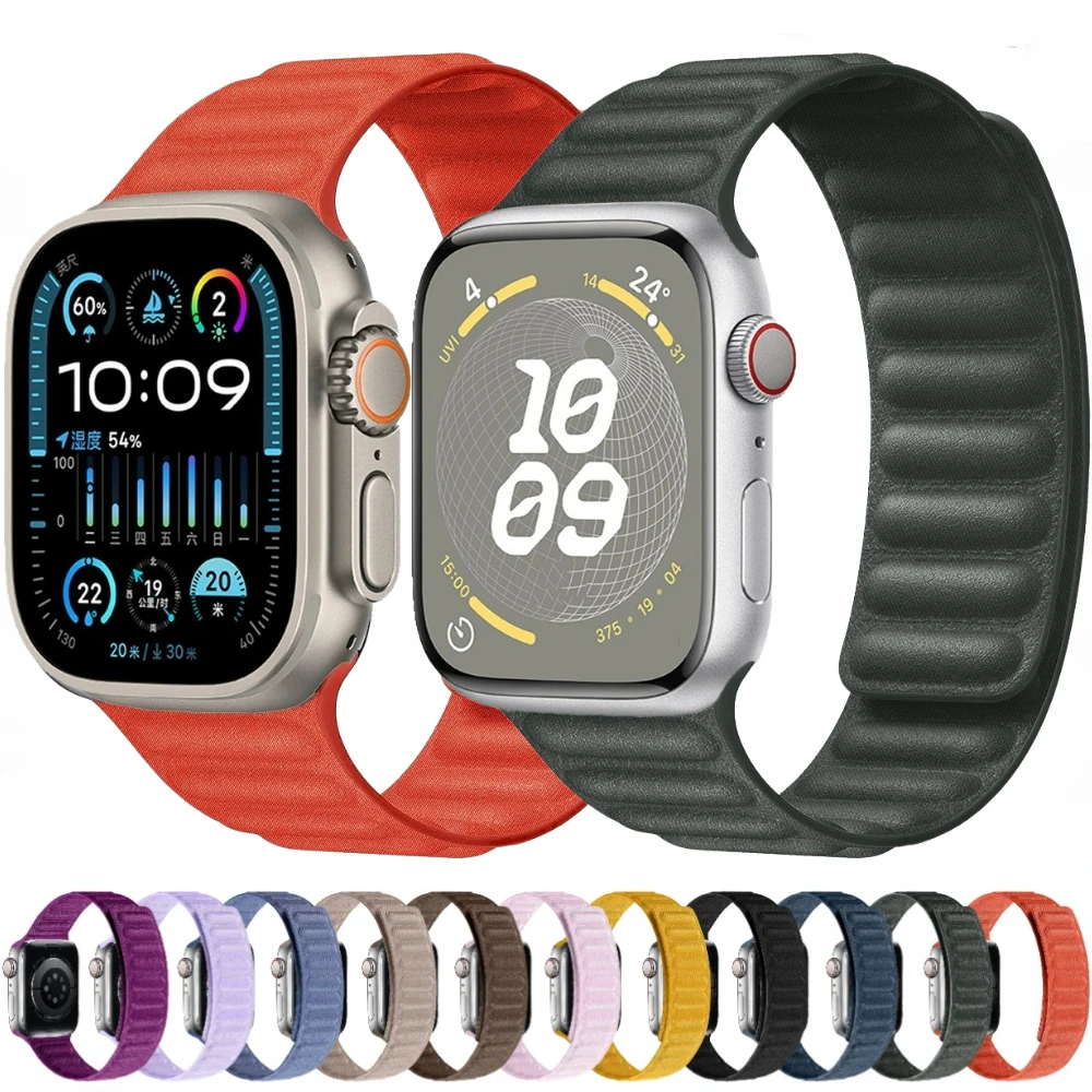 

Sport Silicone Band for Apple Watch Ultra2 49mm 45mm 41mm 44mm 40mm 42mm 38mm Wristband for iWatch Series 9 8 7 6 5 4 3 SE Strap