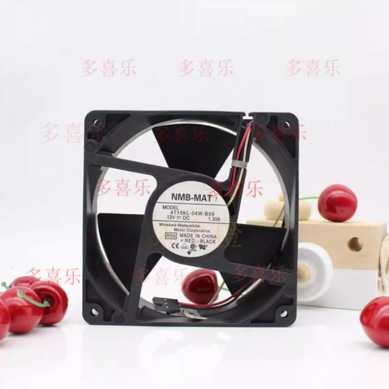 

EE for NMB 4715KL-04W-B59 12038 DC12V 1.30A 120*38MM 3-Wire Cooling Fan